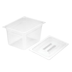 NNEAGS 200mm Clear Gastronorm GN Pan 1/2 Food Tray Storage with Lid