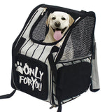NNEAGS Black Pet Carrier Backpack Breathable Mesh Portable Safety Travel Essentials Outdoor Bag