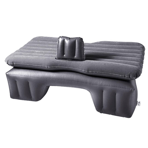 NNEAGS Inflatable Car Mattress Portable Travel Camping Air Bed Rest Sleeping Bed Grey