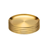 NNEAGS 20cm Premium Gold Grilling Plate - Durable, Heat-Resistant, Perfect for BBQs and Outdoor Cooking Kitchen Essential