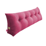 NNEAGS 120cm Pink Triangular Wedge Bed Pillow Headboard Backrest Bedside Tatami Cushion Home Decor