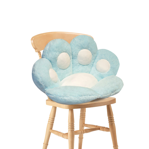 NNEAGS 70cm Mint Blue Paw Shape Cushion Warm Lazy Sofa Decorative Pillow Backseat Plush Mat Home Decor