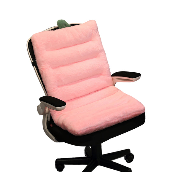 NNEAGS Pink One Piece Strawberry Cushion Office Sedentary Butt Mat Back Waist Chair Support Home Decor