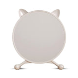 NNEAGS 40cm White Smart Makeup Bedroom Table Mirror Cat Ear Style No LED Light