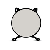 NNEAGS 30cm Black Smart Makeup Bedroom Table Mirror Cat Ear Style No LED Light