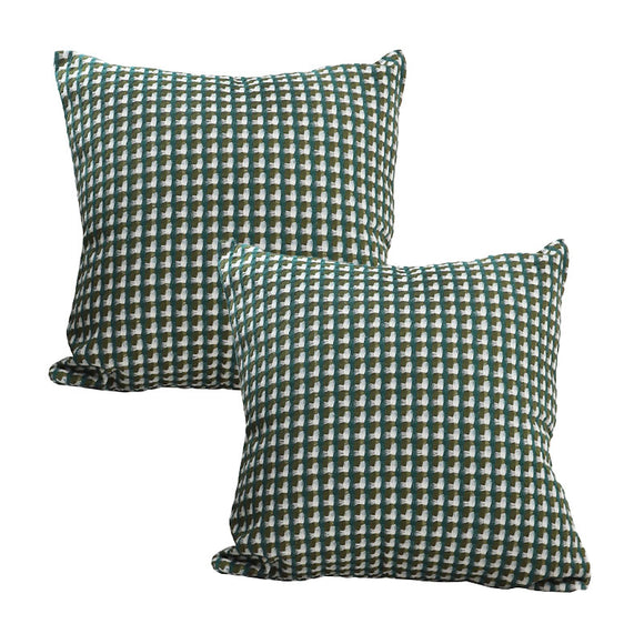 NNEAGS 2X 45cm Subtle Green Foliage Pillow SquareThrow pillow