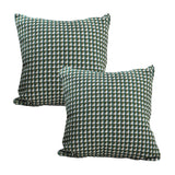 NNEAGS 2X 45cm Subtle Green Foliage Pillow SquareThrow pillow