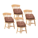 NNEAGS 4X Coffee Square Cushion Soft Leaning Plush Backrest Throw Seat Pillow Home Office Decor