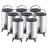 NNEAGS 8X 14L Portable Insulated Cold/Heat Coffee Tea Beer Barrel Brew Pot With Dispenser