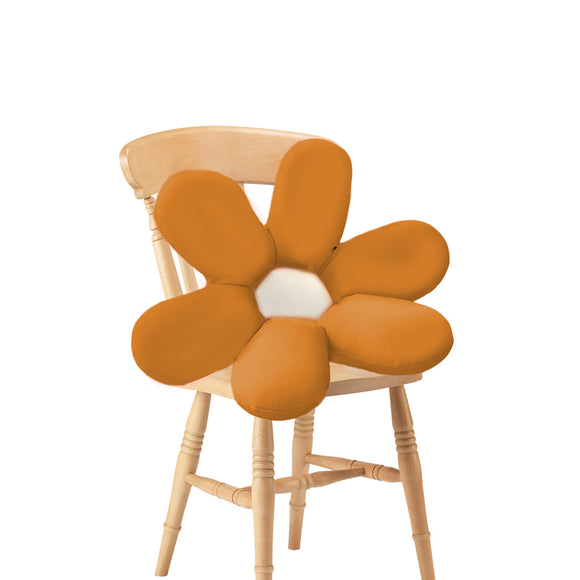 NNEAGS Coffee Daisy Flower Shape Cushion Soft Leaning Bedside Pad Floor Plush Pillow Home Decor