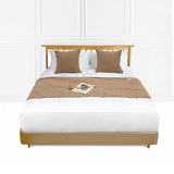 NNEAGS 1.8m Bed Light Brown Vintage Scarf Runner Bedding Tail Pad Flag For Home Hotel Set of 3