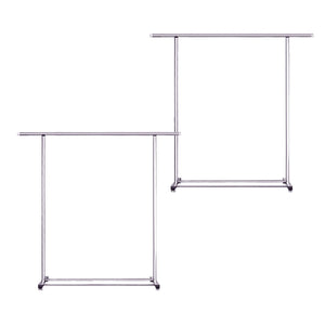 NNEAGS 2X 180cm Stainless Steel Floor-Standing Clothes Rack - Durable and Space-Saving Laundry Organizer