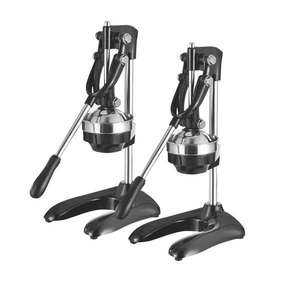 NNEAGS 2X Stainless Steel Manual Juicer Hand Press Juice Extractor Squeezer Lemon Orange Citrus Black