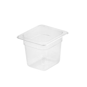 NNEAGS 150mm Clear Gastronorm GN Pan 1/6 Food Tray Storage