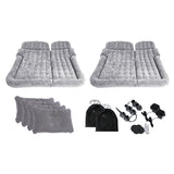 NNEAGS 2X Grey Inflatable Car Boot Mattress Portable Camping Air Bed Travel Sleeping Essentials