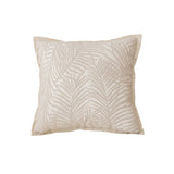 NNEAGS 45cm Elegant Palm Leaf Texture & Jacquard Square Throw Pillow