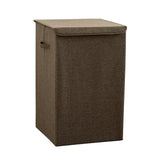 NNEAGS Coffee Medium Collapsible Laundry Hamper Storage Box Foldable Canvas Basket Home Organiser Decor
