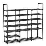 NNEAGS 19-Shelf Tier Shoe Storage Shelf Space-Saving Caddy Rack Organiser with Handle