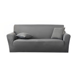 NNEAGS 4-Seater Grey Sofa Cover Couch Protector High Stretch Lounge Slipcover Home Decor