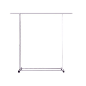 NNEAGS 125cm Stainless Steel Floor-Standing Clothes Rack - Durable and Space-Saving Laundry Organizer