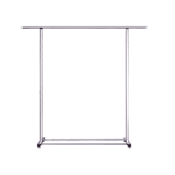 NNEAGS 125cm Stainless Steel Floor-Standing Clothes Rack - Durable and Space-Saving Laundry Organizer