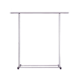 NNEAGS 125cm Stainless Steel Floor-Standing Clothes Rack - Durable and Space-Saving Laundry Organizer
