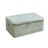 NNEAGS Green Small Portable Double Zipper Storage Box Moisture Proof Clothes Basket Foldable Home Organiser