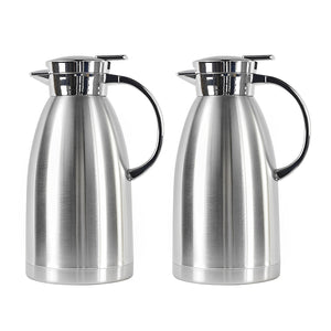 NNEAGS 2X 2.3L Stainless Steel Kettle Insulated Vacuum Flask Water Coffee Jug Thermal