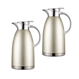 NNEAGS 2X 1.8LSilver Double-Wall vacuum with 2 layers stainless steel Construction Thermal Flask