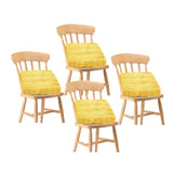 NNEAGS 4X Yellow Square Cushion Soft Leaning Plush Backrest Throw Seat Pillow Home Office Decor