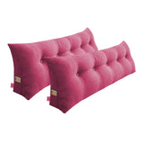 NNEAGS 2X 180cm Pink Triangular Wedge Bed Pillow Headboard Backrest Bedside Tatami Cushion Home Decor