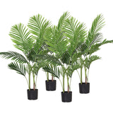 NNEAGS 4X 145cm Green Artificial Indoor Swallowtail Sunflower Tree Fake Plant Simulation Decorative