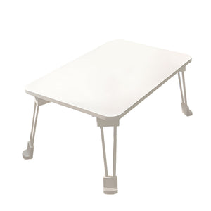 NNEAGS White Portable Bed Table Adjustable Folding Mini Desk With Cup-Holder Home Decor