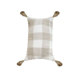 NNEAGS 35CM Pillow Lumbar Cover Decorative Plaid Farmhouse Cushion Throw Pillow