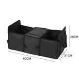 NNEAGS Car Portable Storage Box Waterproof Oxford Cloth Multifunction Organizer Black