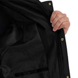 NNEAGS abbee Black Large Winter Fur Hooded Thick Overcoat Jacket Stylish Lightweight Quilted Warm Puffer Coat