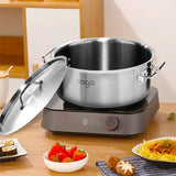 NNEAGS Stock Pot 17L Top Grade Thick Stainless Steel Stockpot 18/10