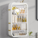 NNEAGS 2X White Multi Tier Cosmetic Storage Rack Bathroom Vanity Tray Display Stand Organiser