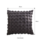 NNEAGS 2X 50cm Black Medieval-style Puff Rivet Square Product Throw Pillow