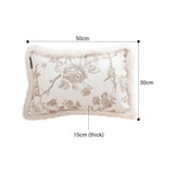 NNEAGS 2X 35CM Light luxury Retro Pillow French Style Cover Case Cushion Throw Pillow