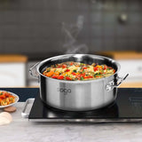 NNEAGS Stock Pot 17L Top Grade Thick Stainless Steel Stockpot 18/10 Without Lid