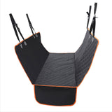 NNEAGS 2X 600D Oxford Cloth Waterproof Dog Car Cover Back Seat Protector Hammock Pet Mat Black