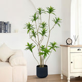 NNEAGS 150cm Lily Bamboo Plant Tree Living Room Artificial Plant Home Accent Decoration