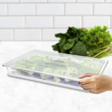 NNEAGS 65mm Clear Gastronorm GN Pan 1/1 Food Tray Storage with Lid
