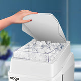 NNEAGS 2X 300 Watts Electric Ice Shaver Crusher Slicer Snow Cone Maker Commercial Tabletop Machine 120kgs/h White