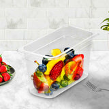 NNEAGS 200mm Clear Gastronorm GN Pan 1/3 Food Tray Storage Bundle of 4