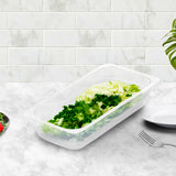 NNEAGS 65mm Clear Gastronorm GN Pan 1/3 Food Tray Storage Bundle of 2