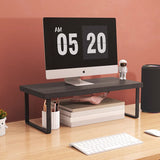 NNEAGS 40cm Black Computer Monitor Heightening Stand Desktop Support Station Rack