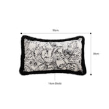 NNEAGS 2X 35cm Elegant Decorative Luxury Victorian Rose French Embroidery Throw Pillow