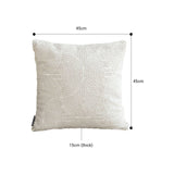 NNEAGS 2X 50cm Gray Pillow Basic Square Stylish Geometric Plush Solid Decorative Covers Throw Pillow